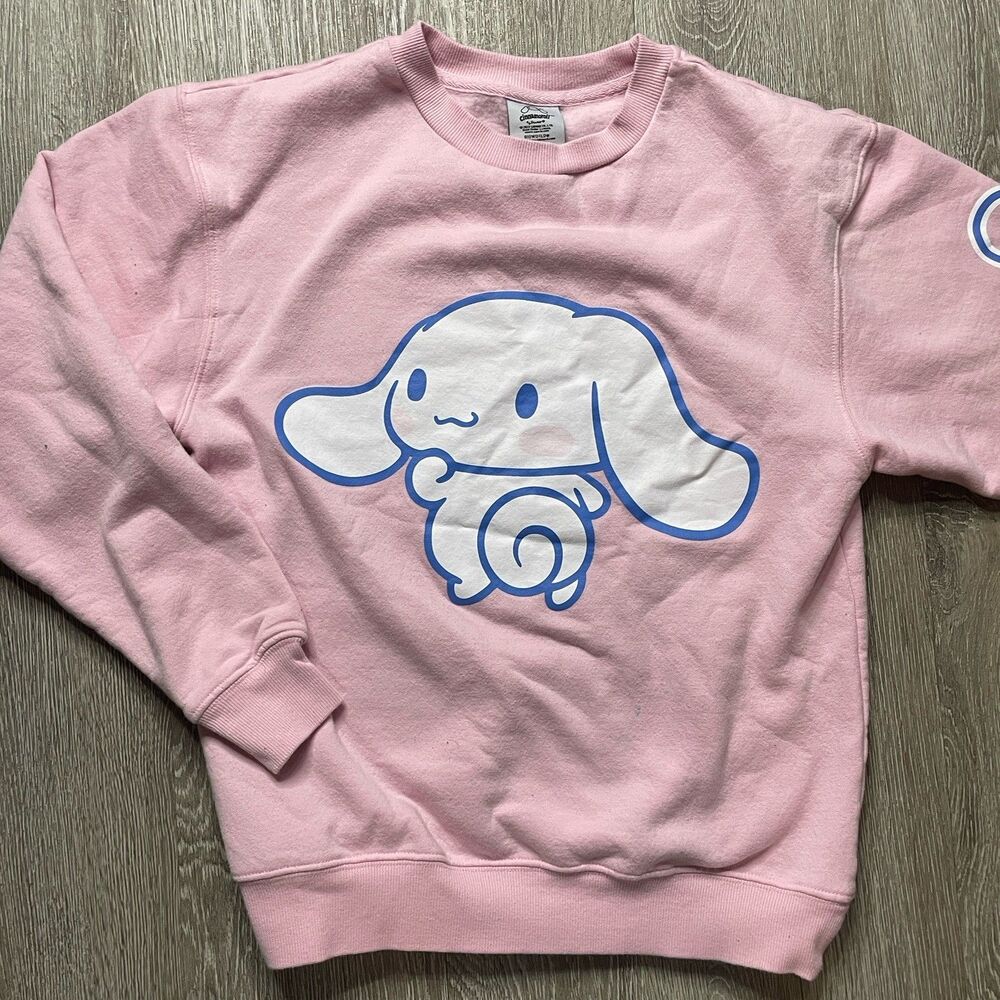 Women's S Bioworld Sanrio CIinnamoroll Pink Sweatshirt Hello Kitty
